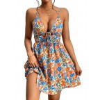 Women's Bohemian Floral Slip Dress