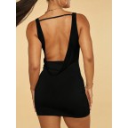 Women's halter neck sleeveless mini dress