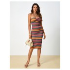 Women's twisted strapless dress