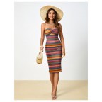 Women's twisted strapless dress
