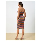 Women's twisted strapless dress